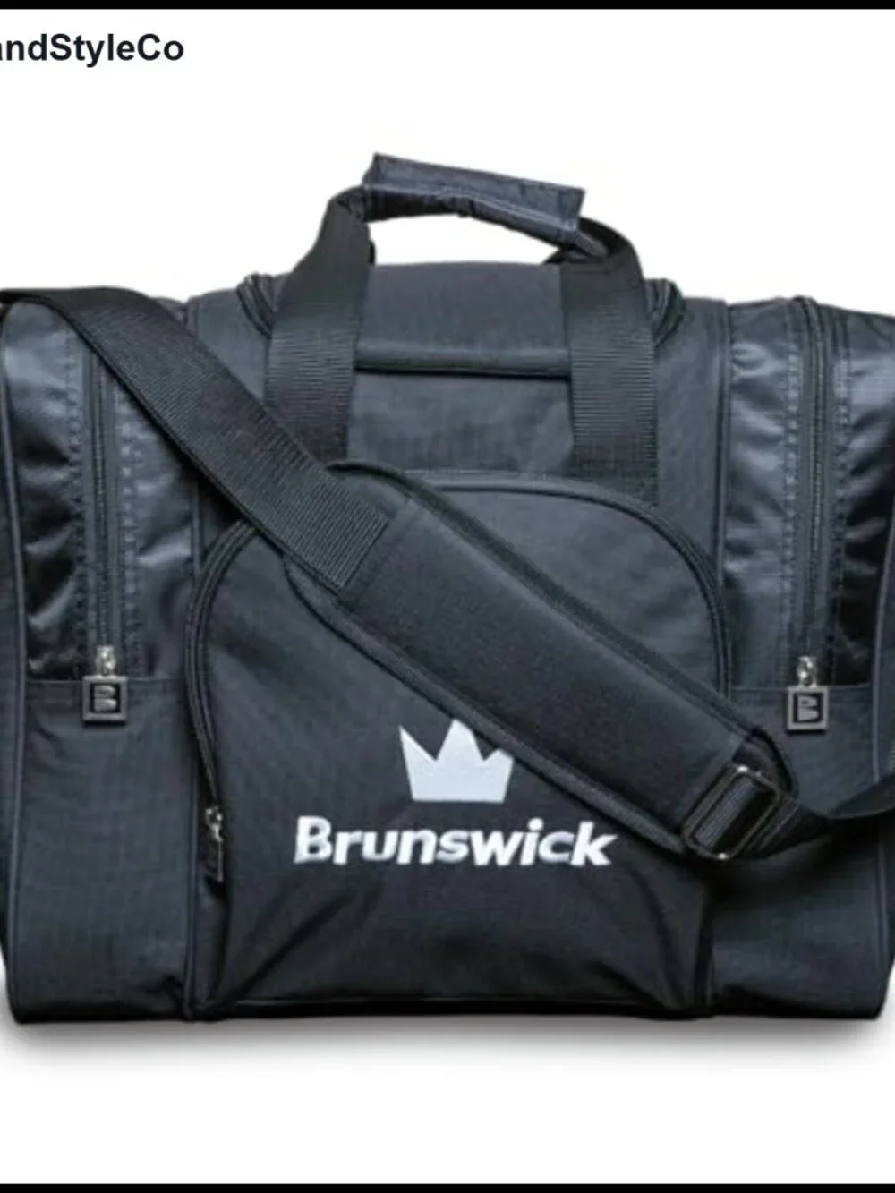 Brunswick Attack Single Tote Bowling Bag with Removable Ball Holder, Padded